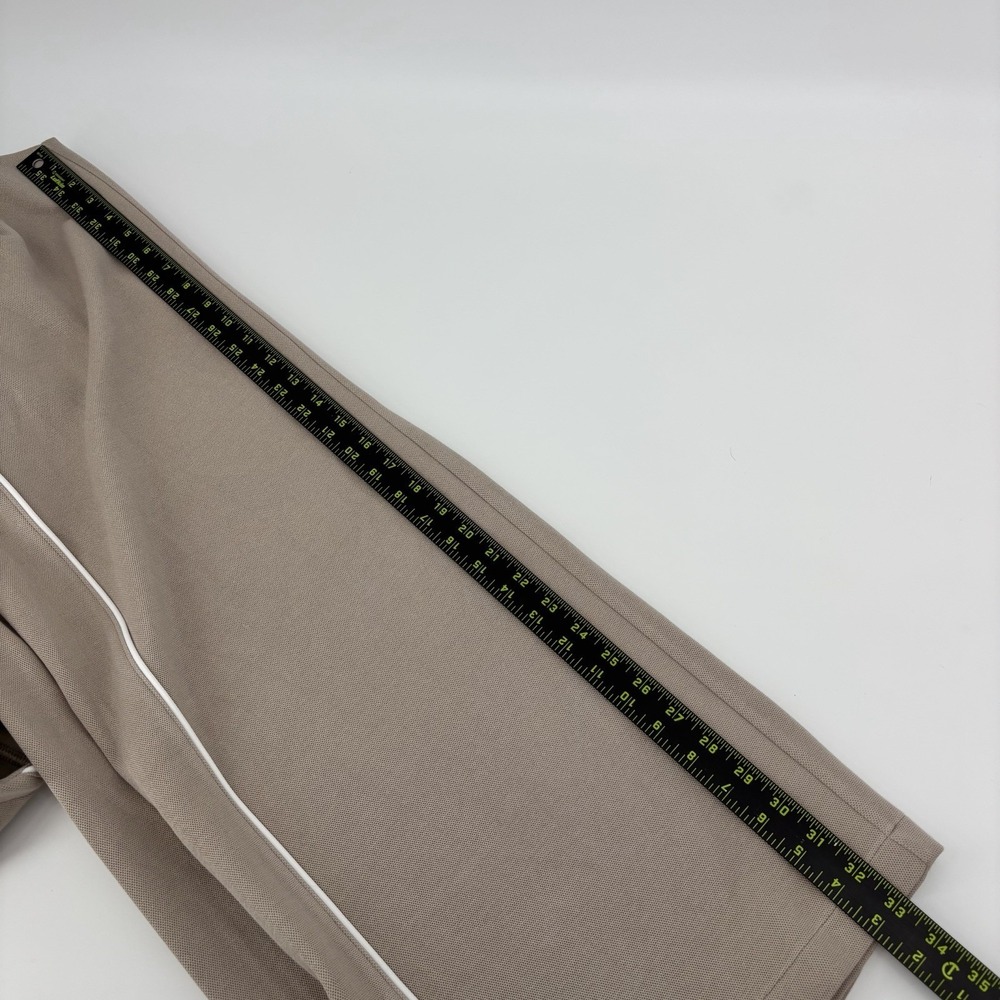 Spanx Air Essentials Pique Sleeveless Mockeck Jumpsuit Wide Leg Tan Size Medium - Picture 12 of 13